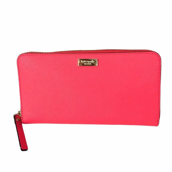 Kate Spade New York Laurel Way Neda Wallet in Crabred WLRU2669 NEW